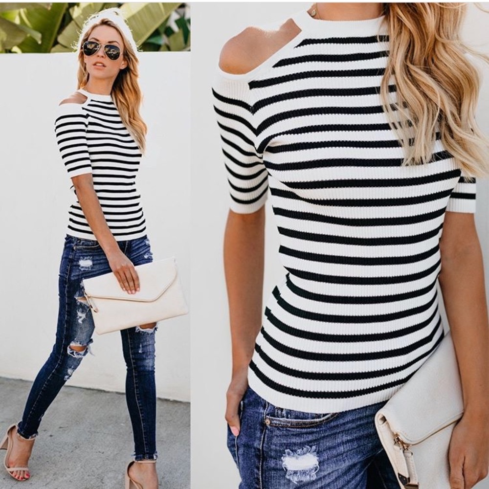 VICI Collection - Tatyana Cold Shoulder Top